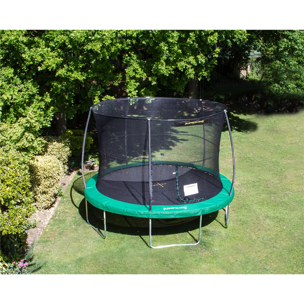 Jump King Pre Order Out Of Stock 10ft Jump King Jumppod Classic Trampoline Shedswarehouse Com