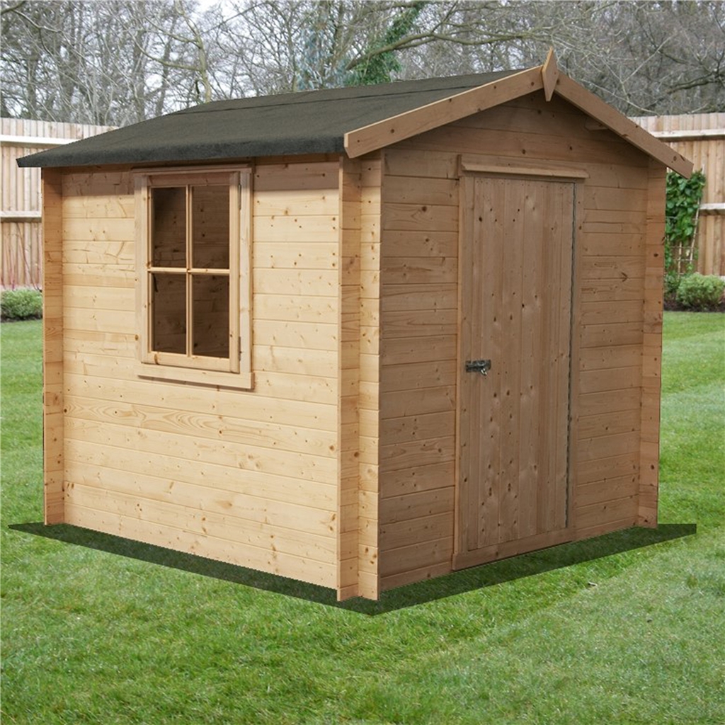 Shedswarehouse Com Stowe 19mm Log Cabins Installed 2 4m X