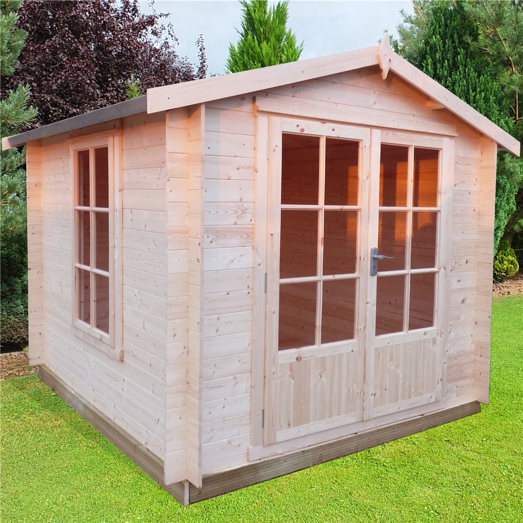 Shedswarehouse Com Stowe 19mm Log Cabins Installed 2 7m X