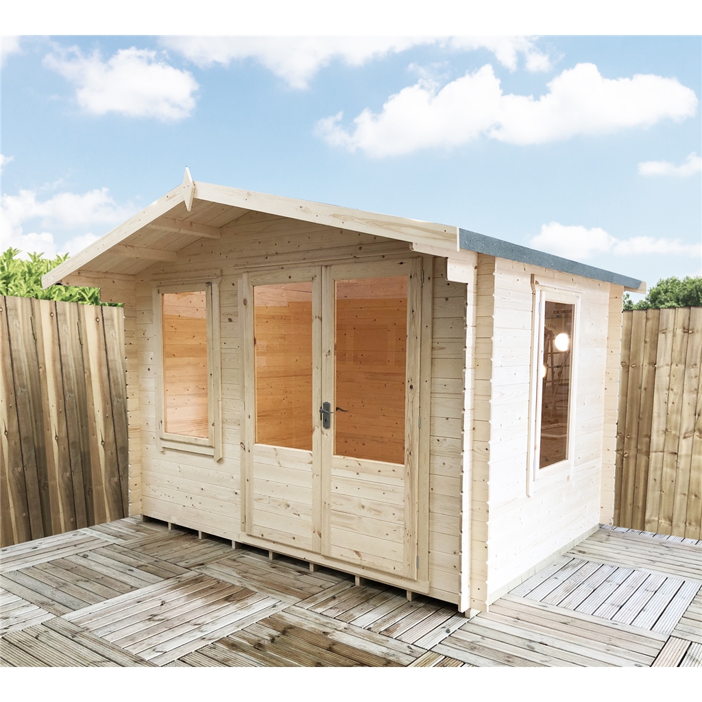 Shedswarehouse Com Stowe 19mm Log Cabins 3 3m X 2 4m Premier