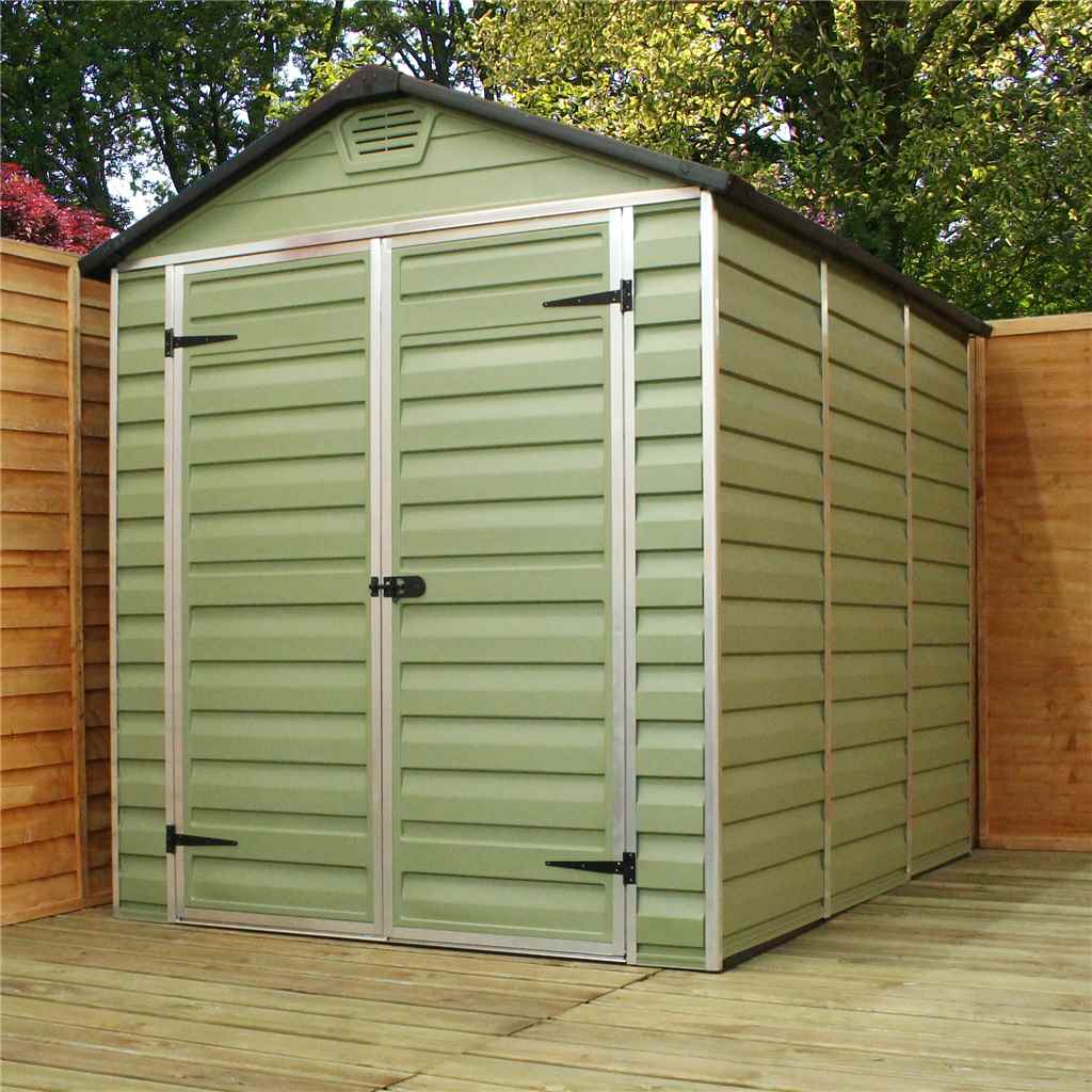 Oxford Plastic Sheds Installed 8ft X 6ft Plastic Apex Shed 239m X 188m 3939