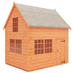 6ft X 8ft Cottage Playhouse (12mm Tongue And Groove Floor And Roof)