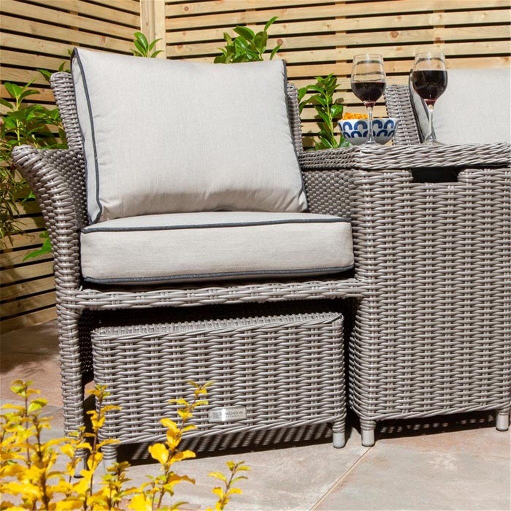 rattan garden companion seats