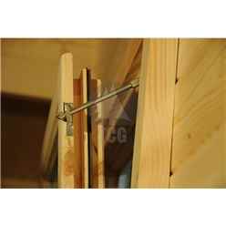 4.5m X 4.5m Premier Colmars Log Cabin - Double Glazing - 34mm Wall Thickness