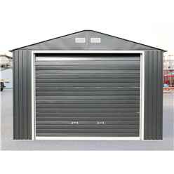 12ft X 20ft Value - Metal Garage - Anthracite Grey (3.72m X 6.04m)