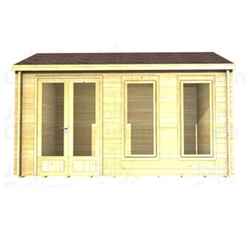 3.5m X 3.5m Premier Kaprun Log Cabin - Double Glazing - 44mm Wall Thickness