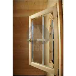 4m X 5m Paris Log Cabin - Double Glazing - 44mm Wall Thickness