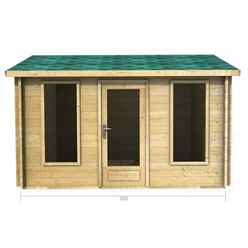 3.5m X 2.5m Premier Palma Log Cabin - Double Glazing - 44mm Wall Thickness