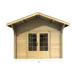 3m X 7m Premier Natalie Log Cabin - Double Glazing - 44mm Wall Thickness