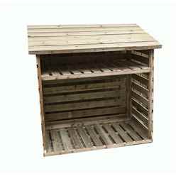 5ft X 2ft Pressure Treated Tongue & Groove Log Store