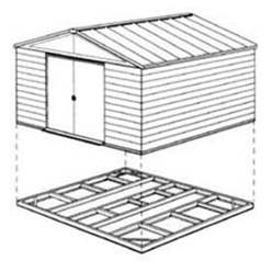 5ft X 3ft Easyfix Steel Foundation Kit (pent)