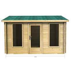 3.5m X 2.5m Premier Palma Log Cabin - Double Glazing - 34mm Wall Thickness