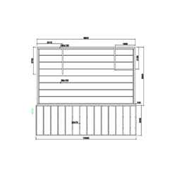 6m X 10m Premier Chalet Log Cabin (with Mezzanine) - 70mm Wall Thickness - Double Glazing