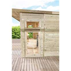 3m X 3m (10ft X 10ft) Insulated 64mm Pressure Treated Garden Office + Free Installation