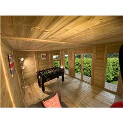 3m X 3m (10ft X 10ft) Insulated 64mm Pressure Treated Garden Office + Free Installation