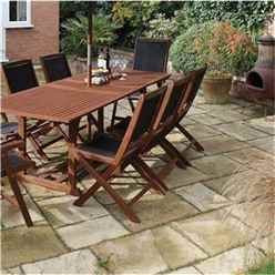 Deluxe Bali 10 Seater Garden Furniture Set (7ft X 3ft)