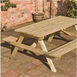 Deluxe Picnic Garden Table (4ft X 5ft)