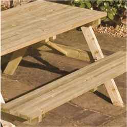 Deluxe Picnic Garden Table (4ft X 5ft)