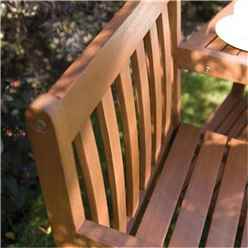 2 Seater Deluxe Hampton Hardwood Companion Garden Seat (6ft X 2ft)