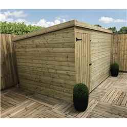 10ft X 6ft Windowless Pressure Treated Tongue & Groove Pent Shed + Single Door