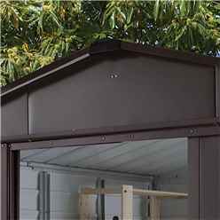 9ft 4 X 7ft 5 Woodgrain Metal Shed (2.85m X 2.26m)