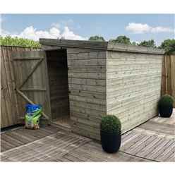 6ft X 4ft Windowless Pressure Treated Tongue & Groove Pent Shed + Side Door