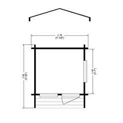 ShedsWarehouse.com | Stowe Playhouses (S) | 6ft X 7ft (1.69m X 1.79m ...