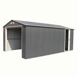 12ft X 20ft Value - Metal Garage - Anthracite Grey (3.72m X 6.04m)