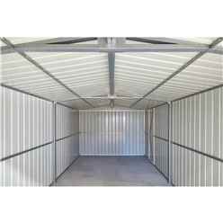 10ft X 19ft Premier Easyfix - Double Hinged - Metal Garage - Anthracite Grey (3.07m X 5.88m)