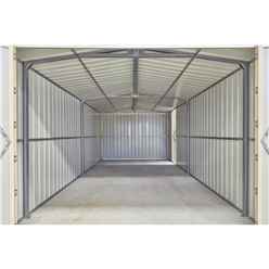 10ft X 19ft Premier Easyfix - Double Hinged - Metal Garage - Anthracite Grey (3.07m X 5.88m)