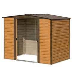 8ft X 6ft Woodvale Metal Sheds (2530mm X 1810mm) Includes Floor