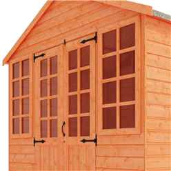 8ft X 8ft Classic Summerhouse (12mm Tongue And Groove Floor And Apex Roof)