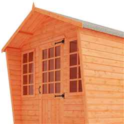 6ft X 10ft Chalet Summerhouse (12mm Tongue And Groove Floor And Apex Roof)