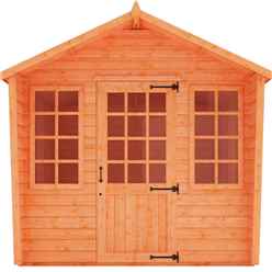 6ft X 10ft Chalet Summerhouse (12mm Tongue And Groove Floor And Apex Roof)