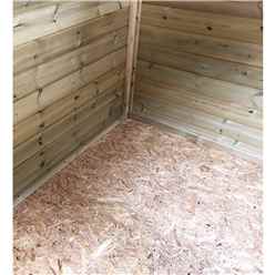 3ft X 5ft  Super Saver Windowless Pressure Treated Tongue & Groove Apex Shed + Single Door + Low Eaves