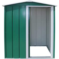 5ft X 4ft Value Apex Metal Shed - Green (1.62m X 1.22m)