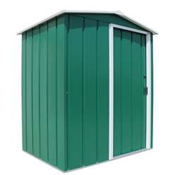 5ft X 4ft Value Apex Metal Shed - Green (1.62m X 1.22m)