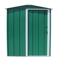 5ft X 4ft Value Apex Metal Shed - Green (1.62m X 1.22m)