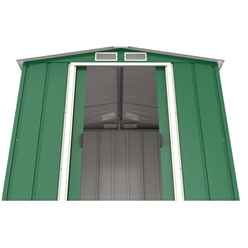 6ft X 6ft Value Apex Metal Shed - Green (2.01m X 1.82m)