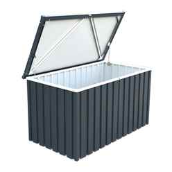 4ft X 2ft Value Metal Storage Box - Anthracite Grey (1.34m X 0.73m)