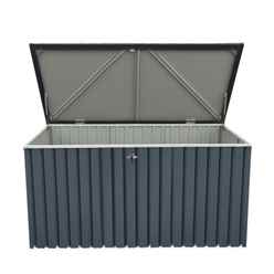 4ft X 2ft Value Metal Storage Box - Anthracite Grey (1.34m X 0.73m)