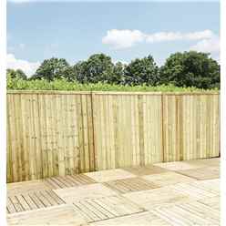 6ft (1.83m) Vertical Pressure Treated 12mm Tongue & Groove Fence Panel