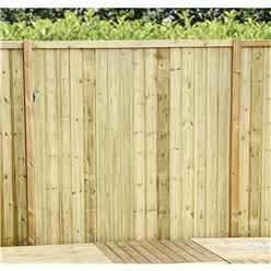 6ft (1.83m) Vertical Pressure Treated 12mm Tongue & Groove Fence Panel