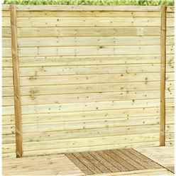 5ft (1.52m) Horizontal Pressure Treated 12mm Tongue & Groove Fence Panel