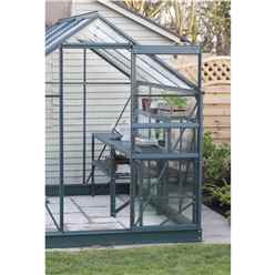 6ft X 4ft Value Green Metal Frame Greenhouse