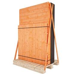 4ft X 4ft Windowless Tongue And Groove Pent Shed With Double Doors (12mm Tongue And Groove Floor And Roof)