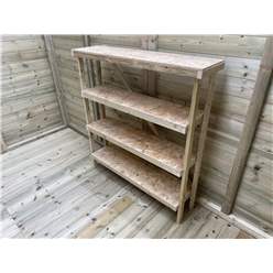 4ft (46) Shelving - 4 Shelves - 46 (width) X 11 (depth) X 48.5 (height)