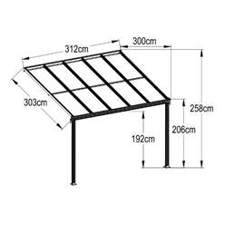 10ft X 10ft Lean To Carport