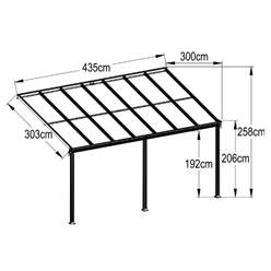 DISCO * 10ft X 14ft Lean To Carport