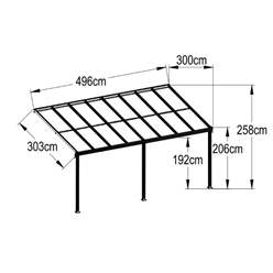 DISCO * 10ft X 16ft Lean To Carport